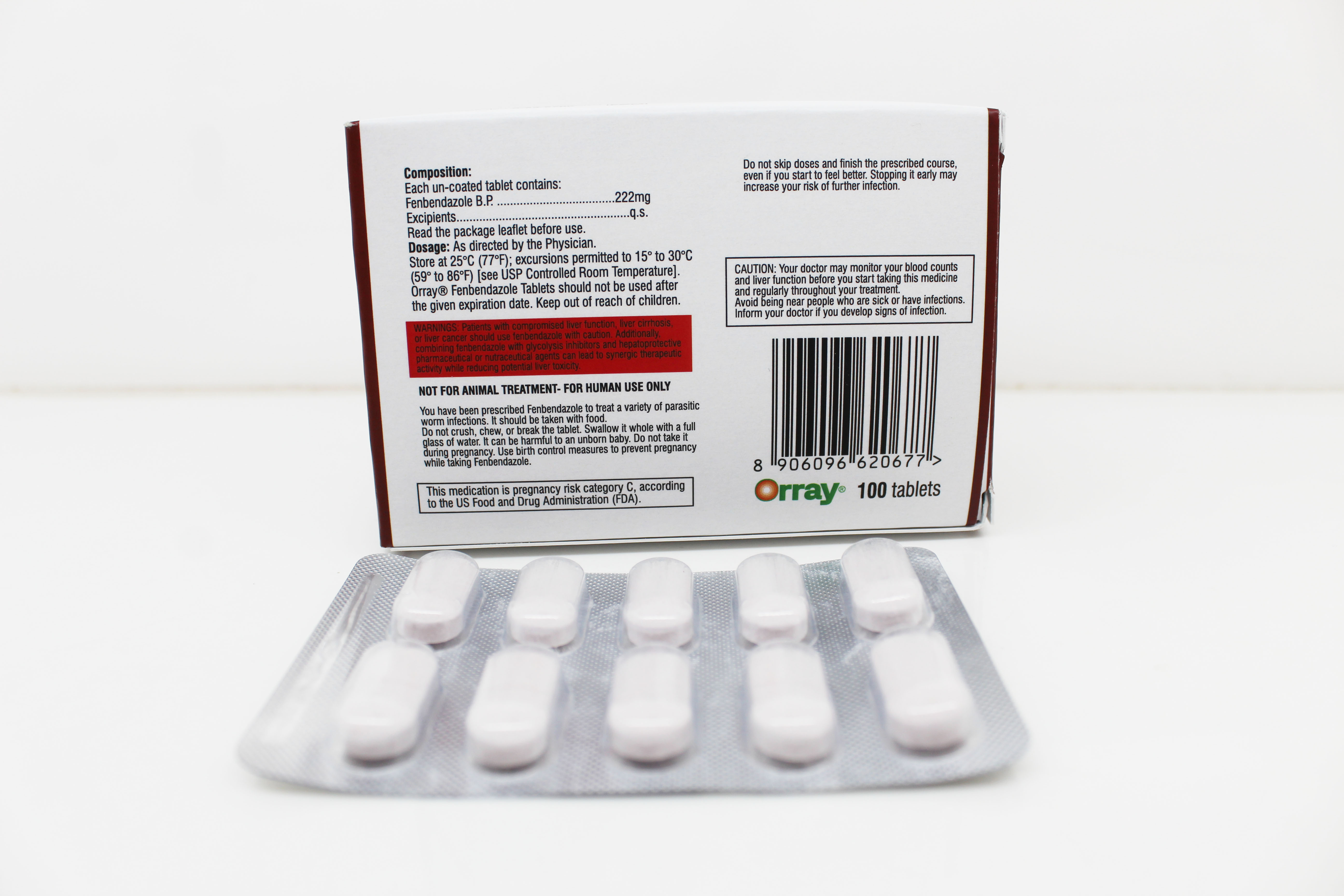 Fenbendazole 222mg – Manufacturing & Export